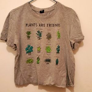 Cute plant crop top